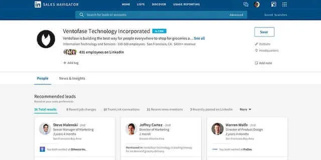 LinkedIn Sales Navigator