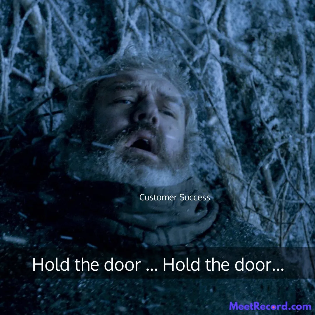 Hodor does what Hodor does RESPECT