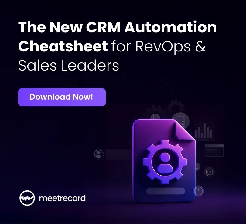 The 2025 CRM Automation Cheatsheet for RevOps & Sales Leaders