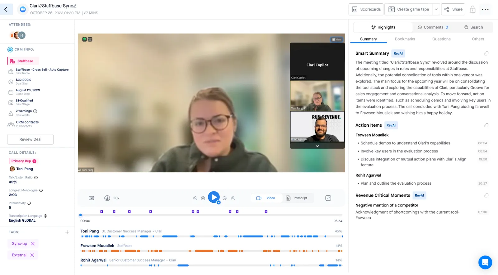 clari copilot revenue intelligence platform