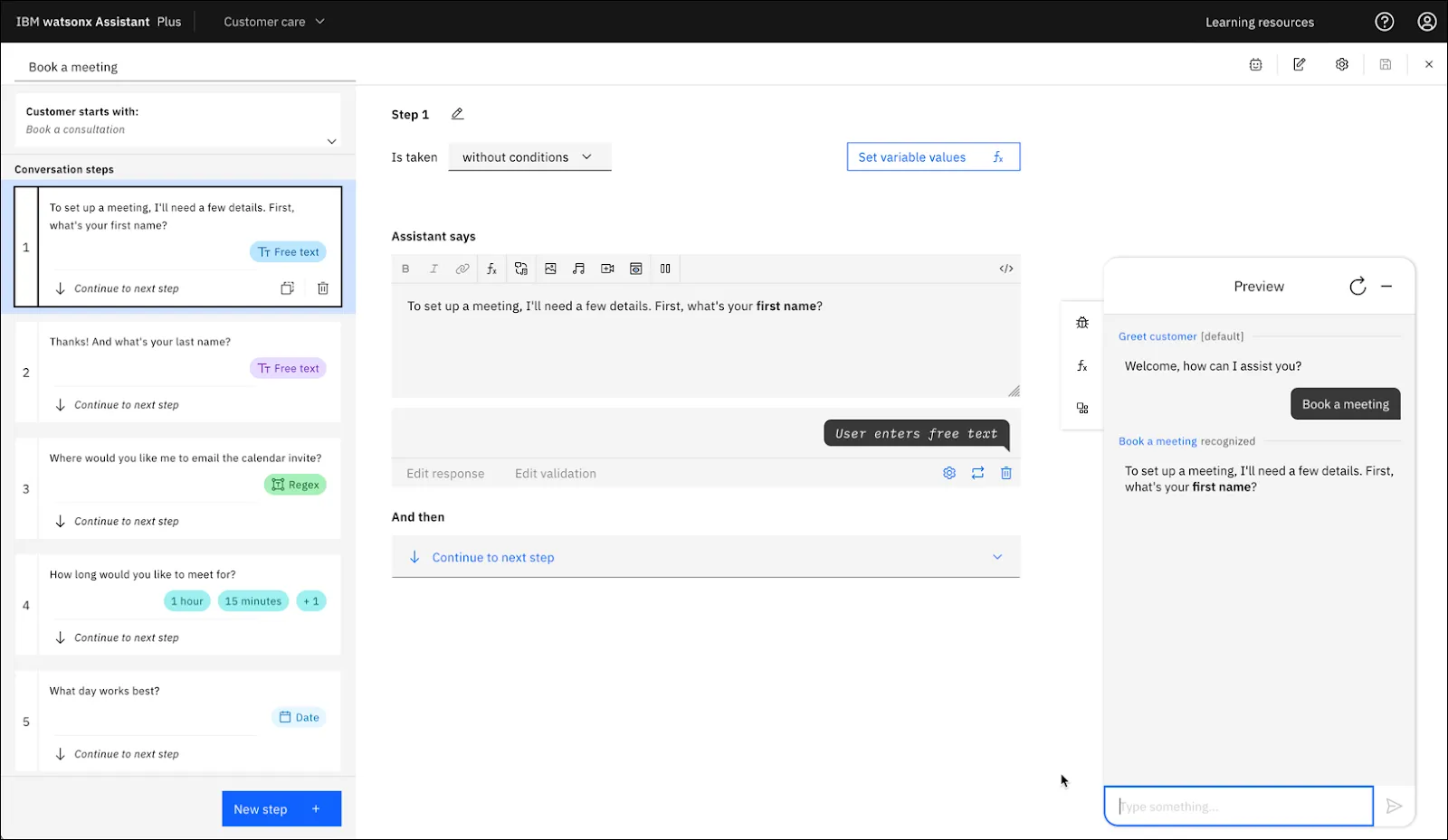 ibm watsonx assistant conversational ai