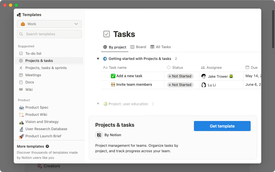 Notion AI Dashboard