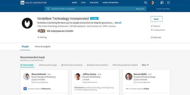 LinkedIn Sales Navigator