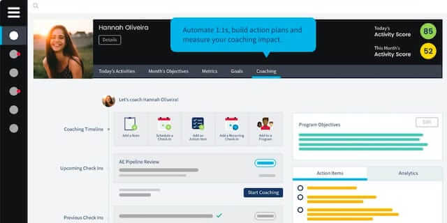 Ambition, remote sales team-building software