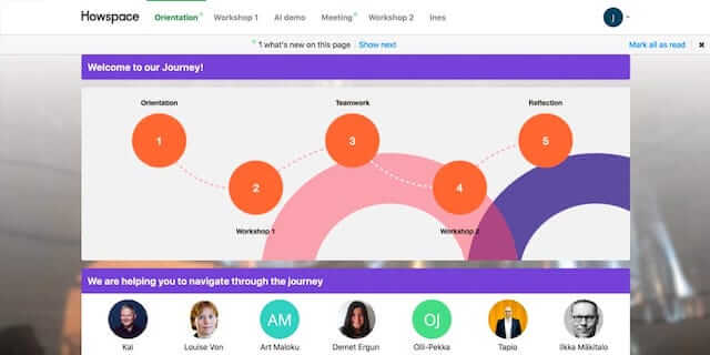 Howspace, a remote learning platform and sales enablement tool