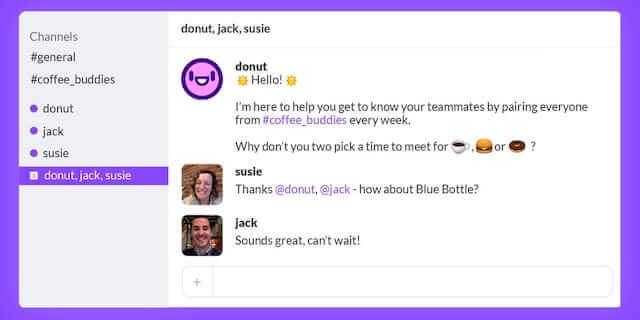 Donut, remote team building