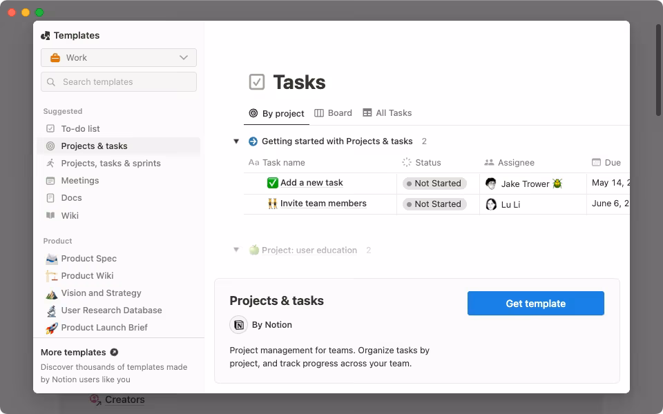 Notion AI Dashboard