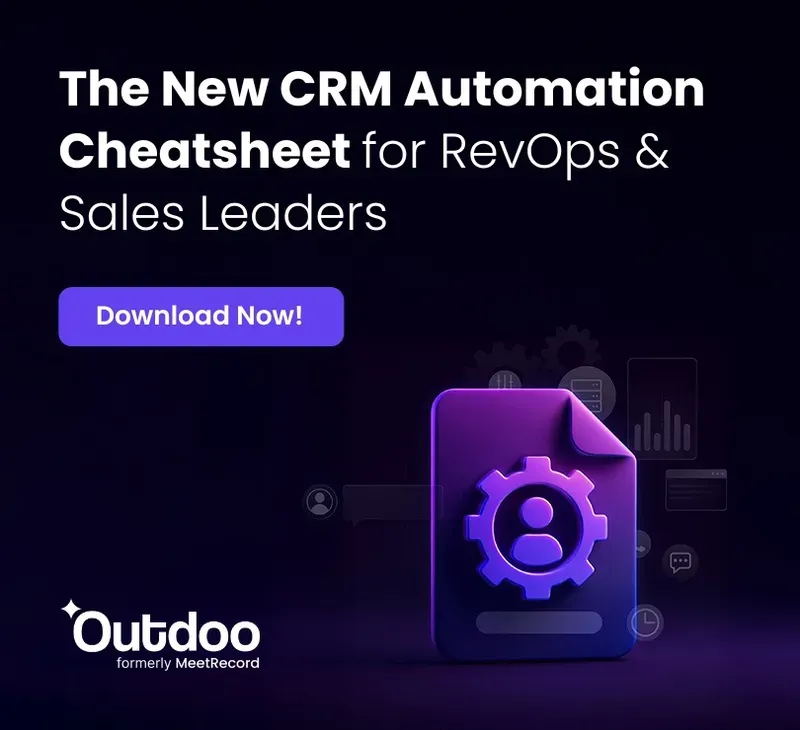The 2026 CRM Automation Cheatsheet for RevOps & Sales Leaders