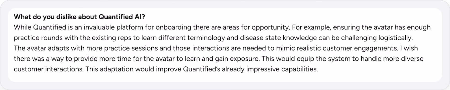 Quantified AI user review on training repetition and AI exposure