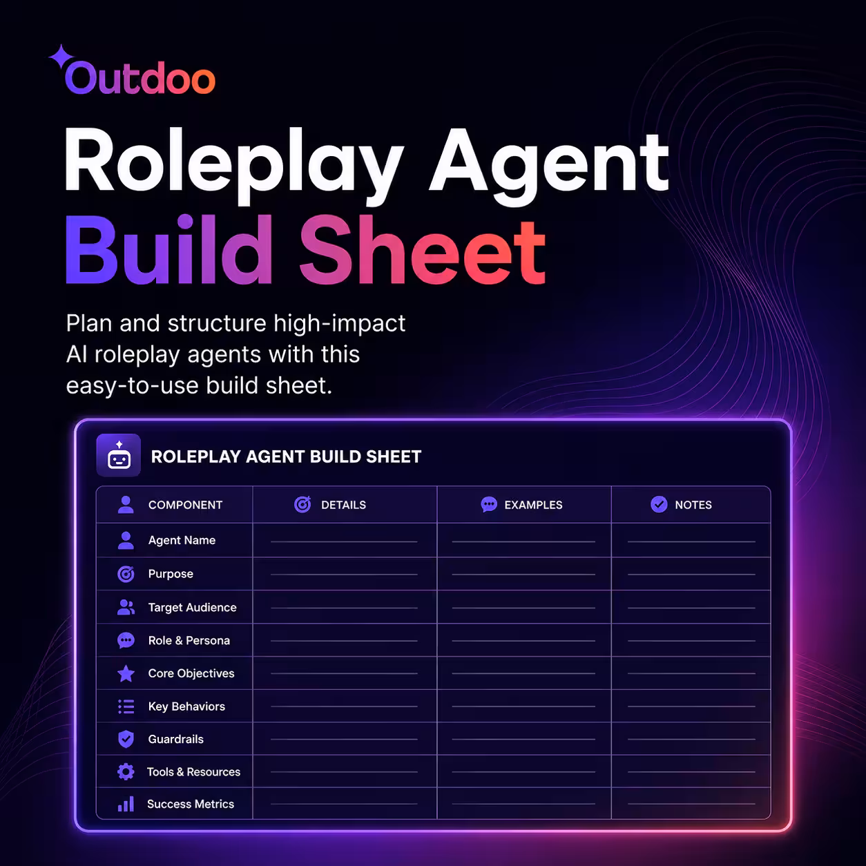 The Roleplay Agent Build Sheet