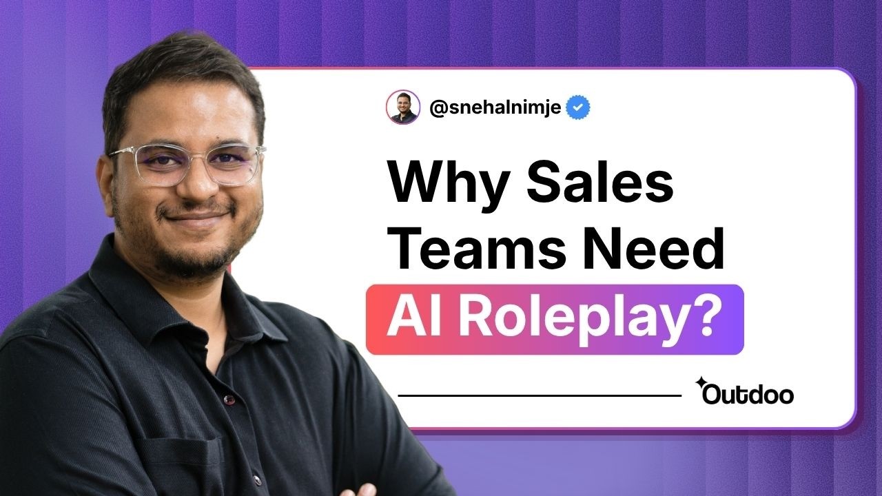 Why Sales Teams Should Use AI Roleplay for Training | Outdoo AI