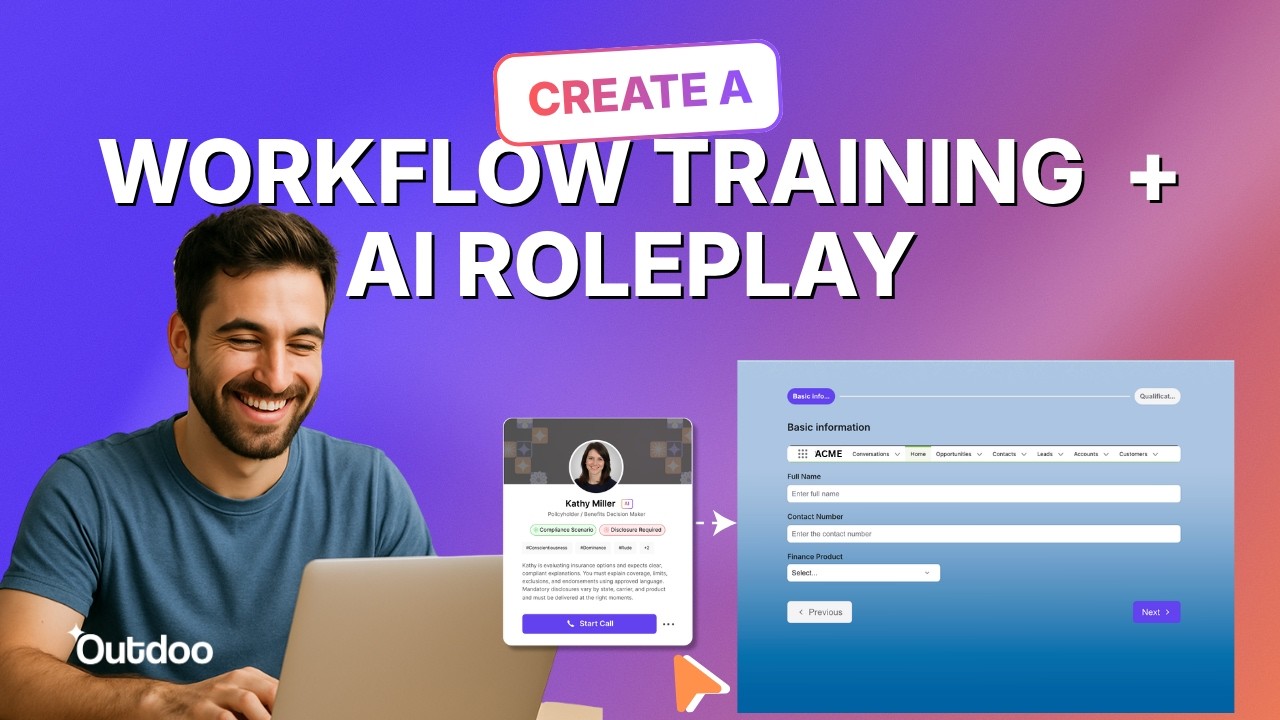 AI Roleplay + Workflow Training with Software Simulation