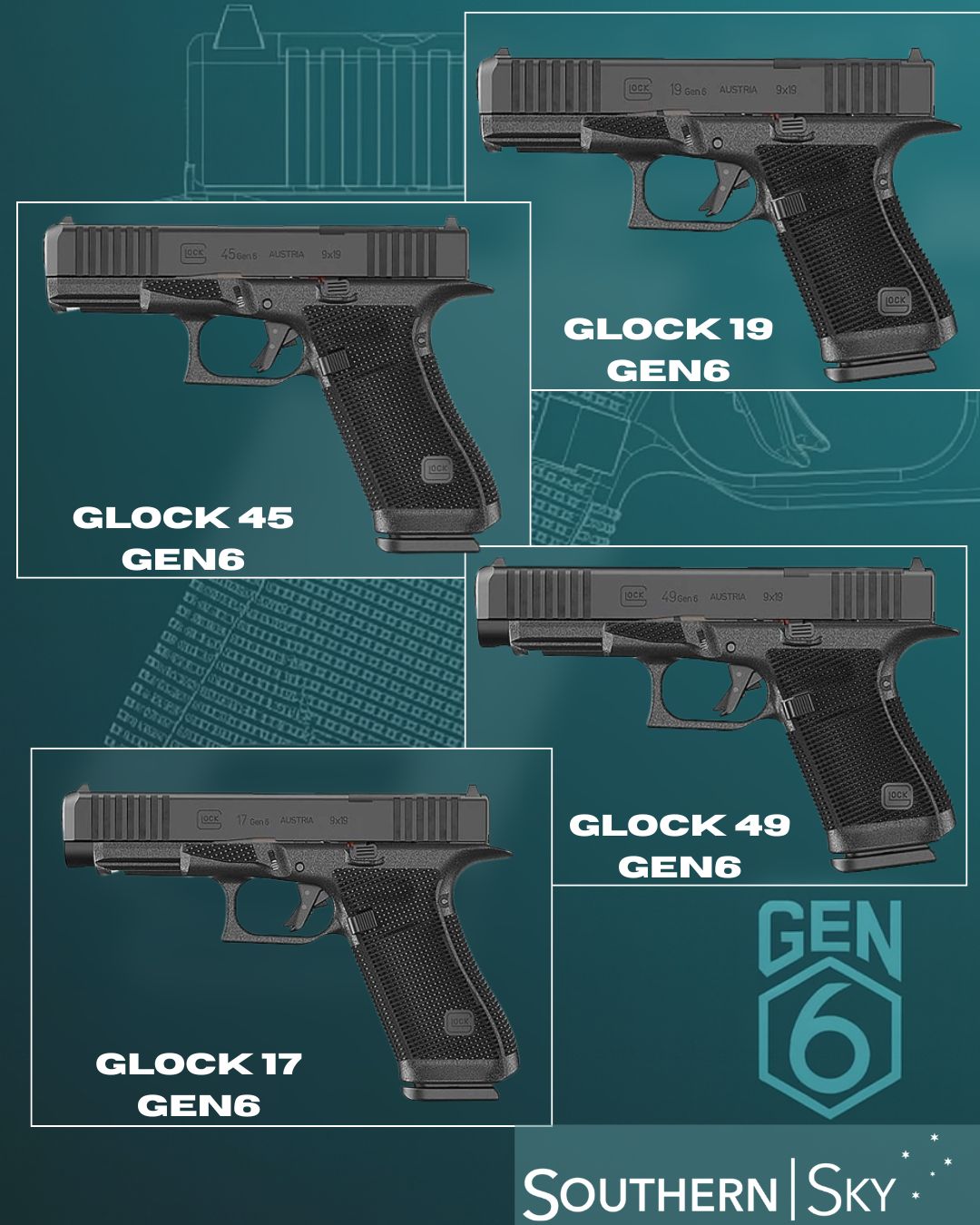 Advertisement for Primary Arms red dot sight with text 'They've Landed' announcing availability at Southern Sky Operations.