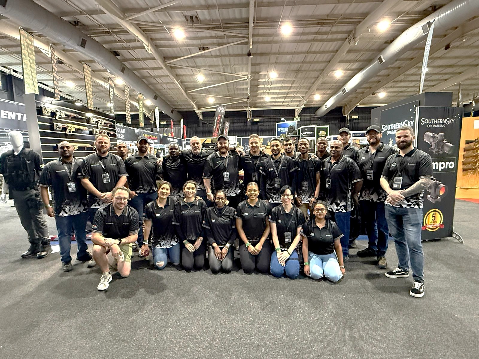 Advertisement for Primary Arms red dot sight with text 'They've Landed' announcing availability at Southern Sky Operations.