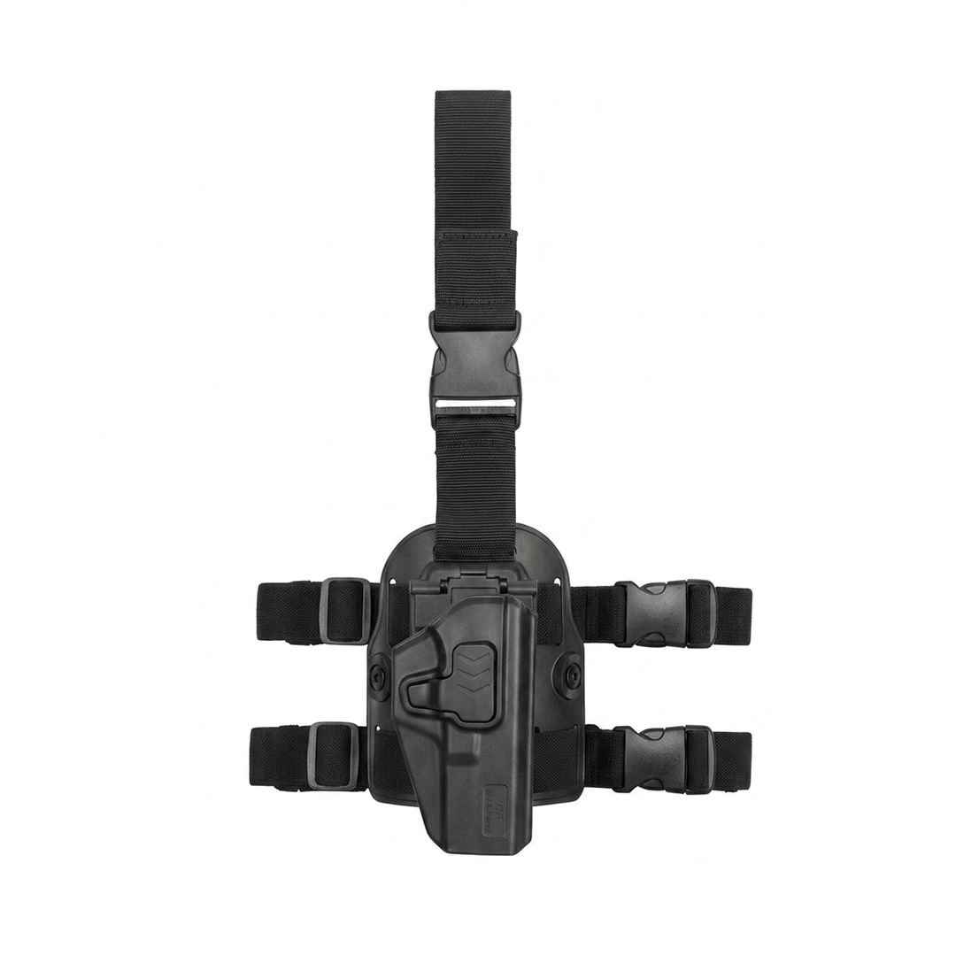 Gun Flower Drop Leg Polymer Holster w Quick Dis-Connect RH-LH