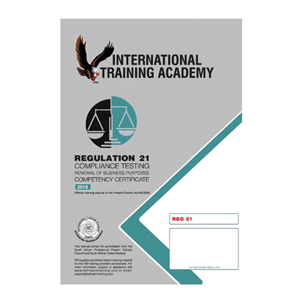 International Training Academy booklet: Regulation 21 Compliance Testing — renewal of business purposes competency certificate