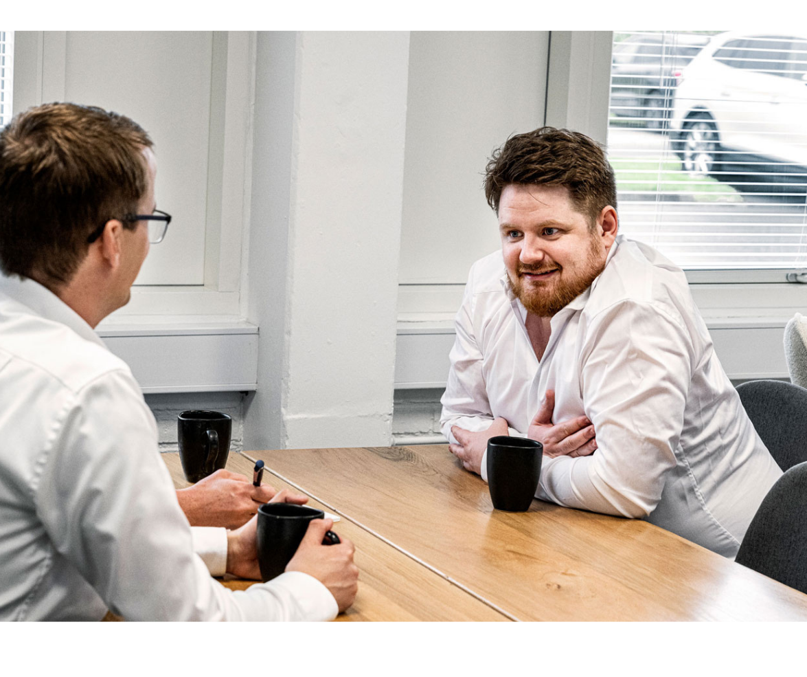 ansatte hos viking data holder møde