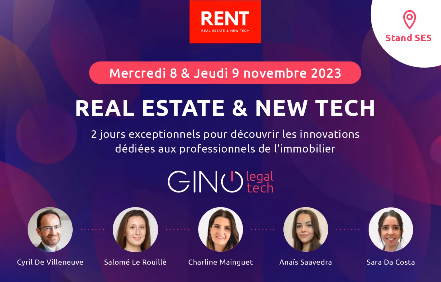 Gino LegalTech vous donne rendez-vous à Rent