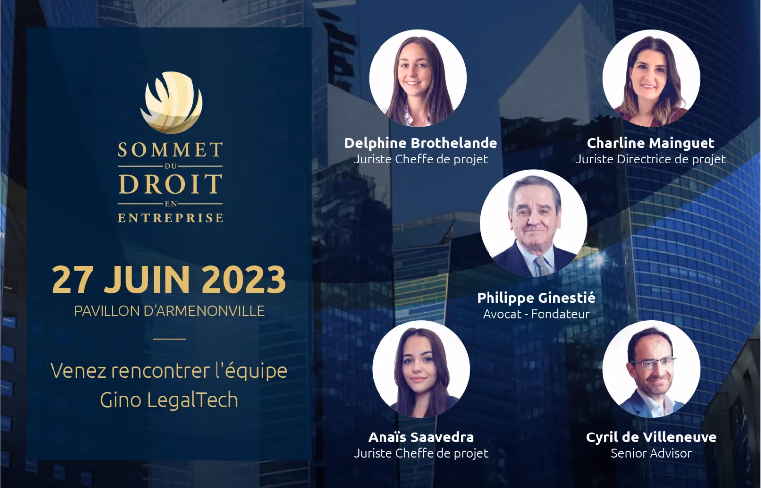 Gino LegalTech participe au Sommet du Droit en Entreprise - Gino Legaltech