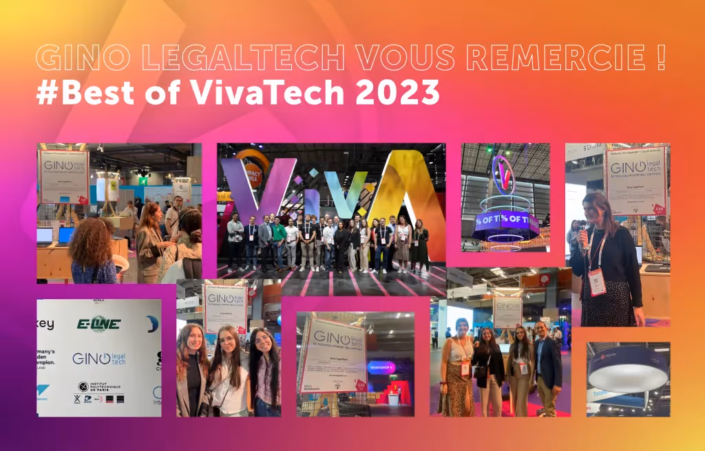 Gino LegalTech revient à VivaTech avec un collectif de start up