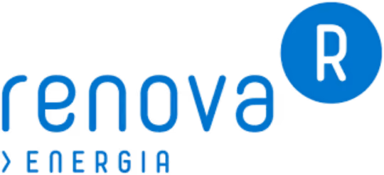 Renova logo with blue text and a circled R symbol.