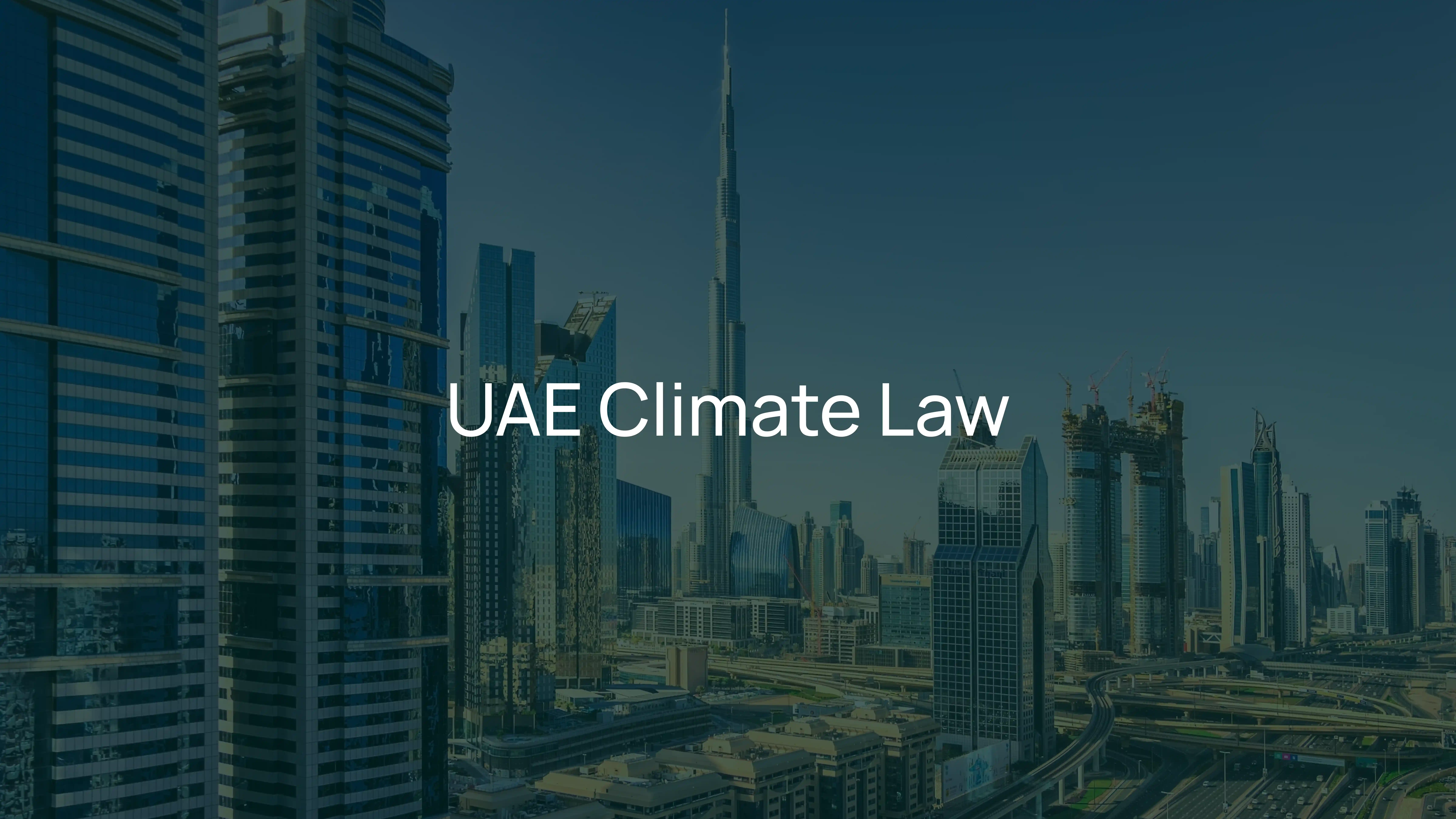 UAE Climate Law: What Businesses Need To Know