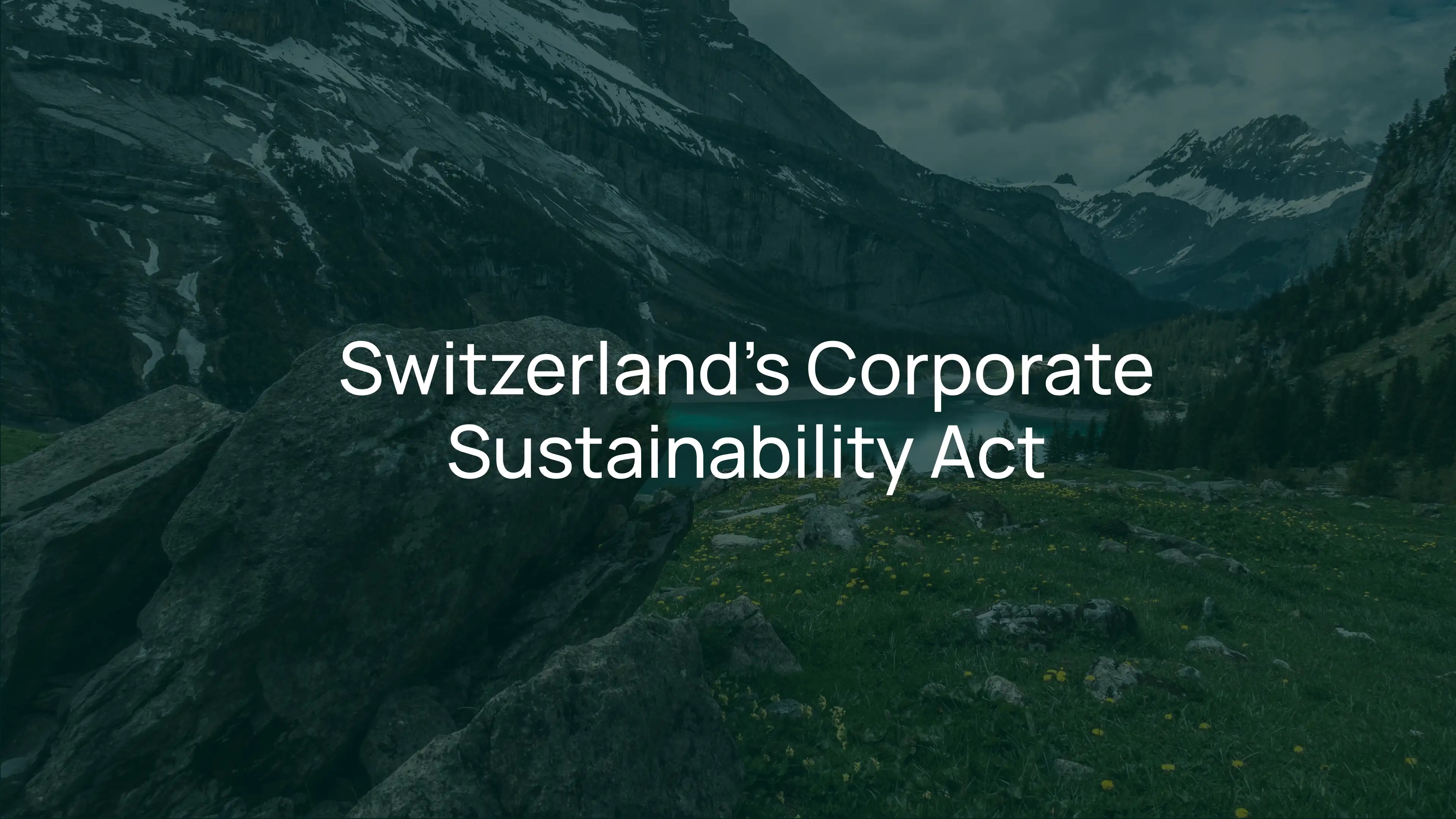 Get to Know Switzerland's Corporate Sustainability Act (CSA)