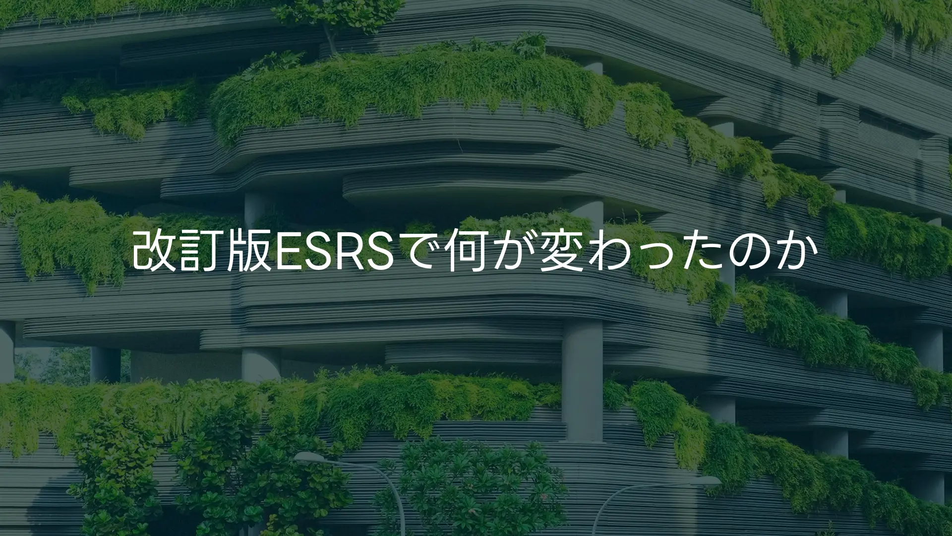 ESRS簡素化:2026年時点の最新状況
