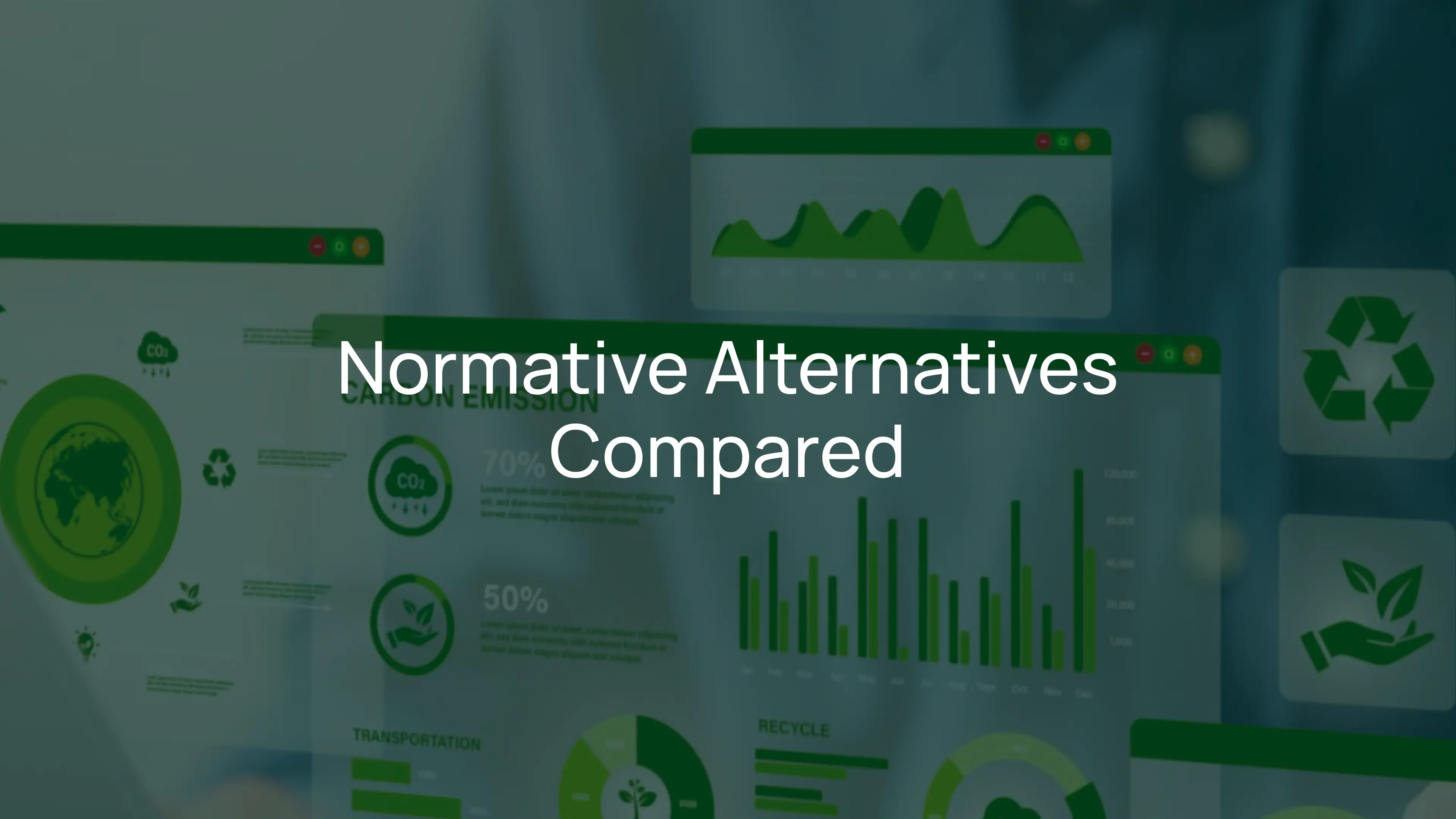 Normative Alternatives for AI-Optimised Carbon Management