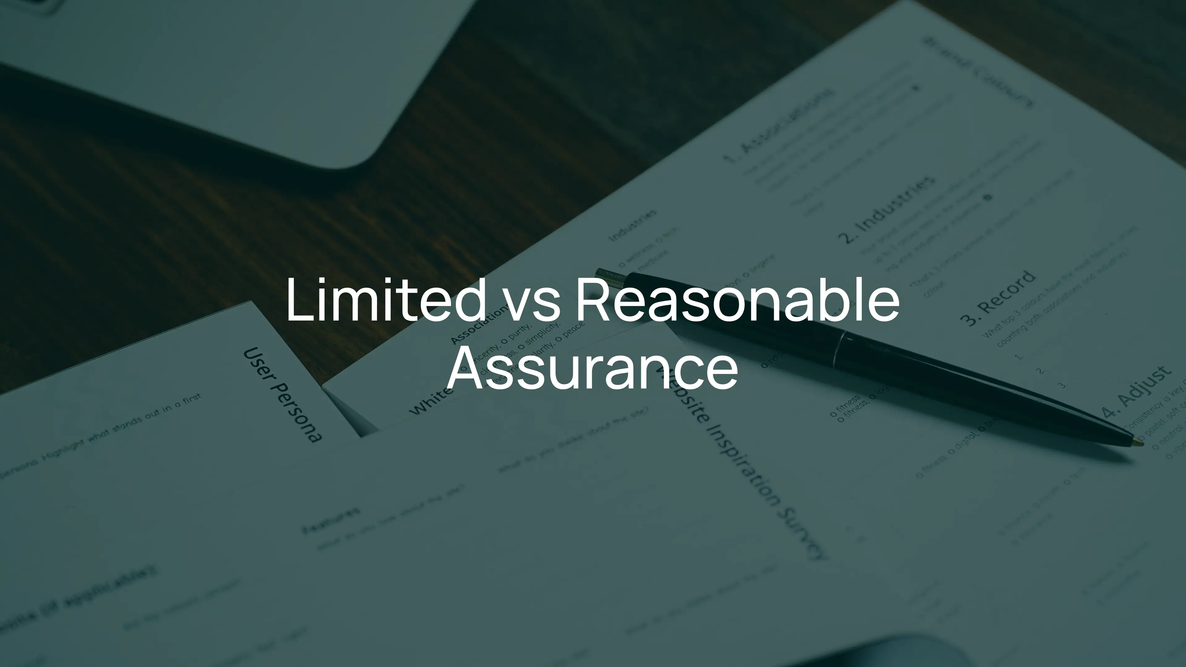 Limited vs Reasonable Assurance: Third-Party Verification