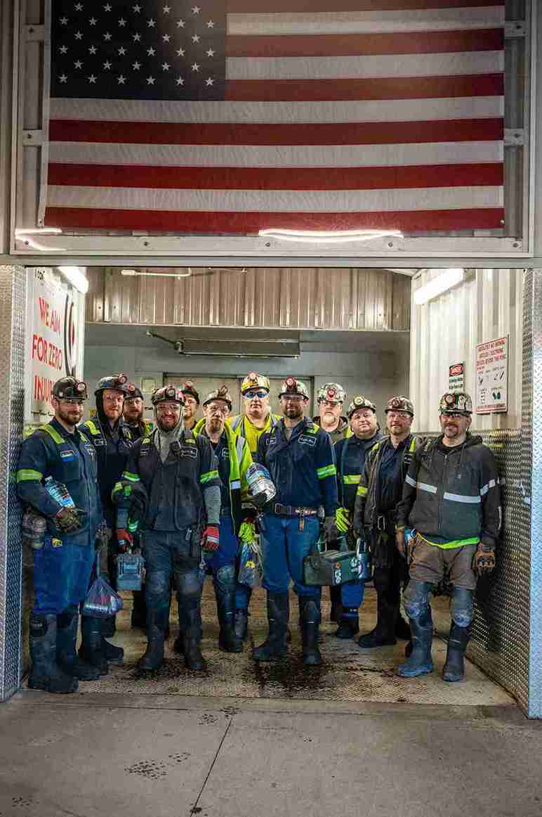 Miners&USFlag