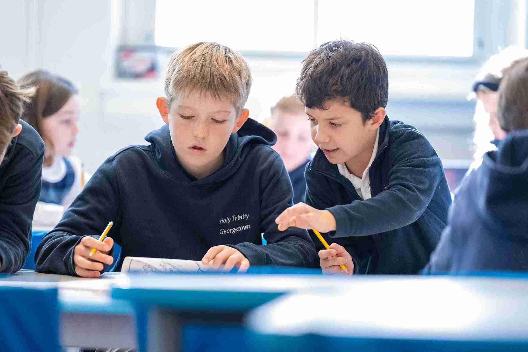 HolyTrinityBoysInClass