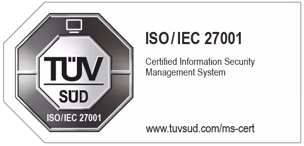 ISO / IEC 27001 certificate