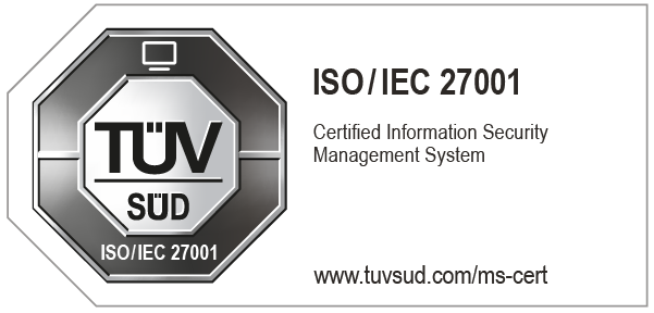 ISO / IEC 27001 certificate