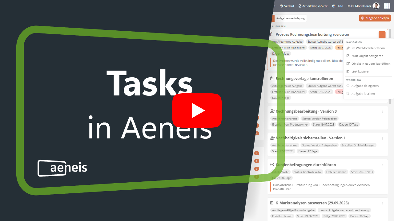 Thumbnail video tasks management in Aeneis