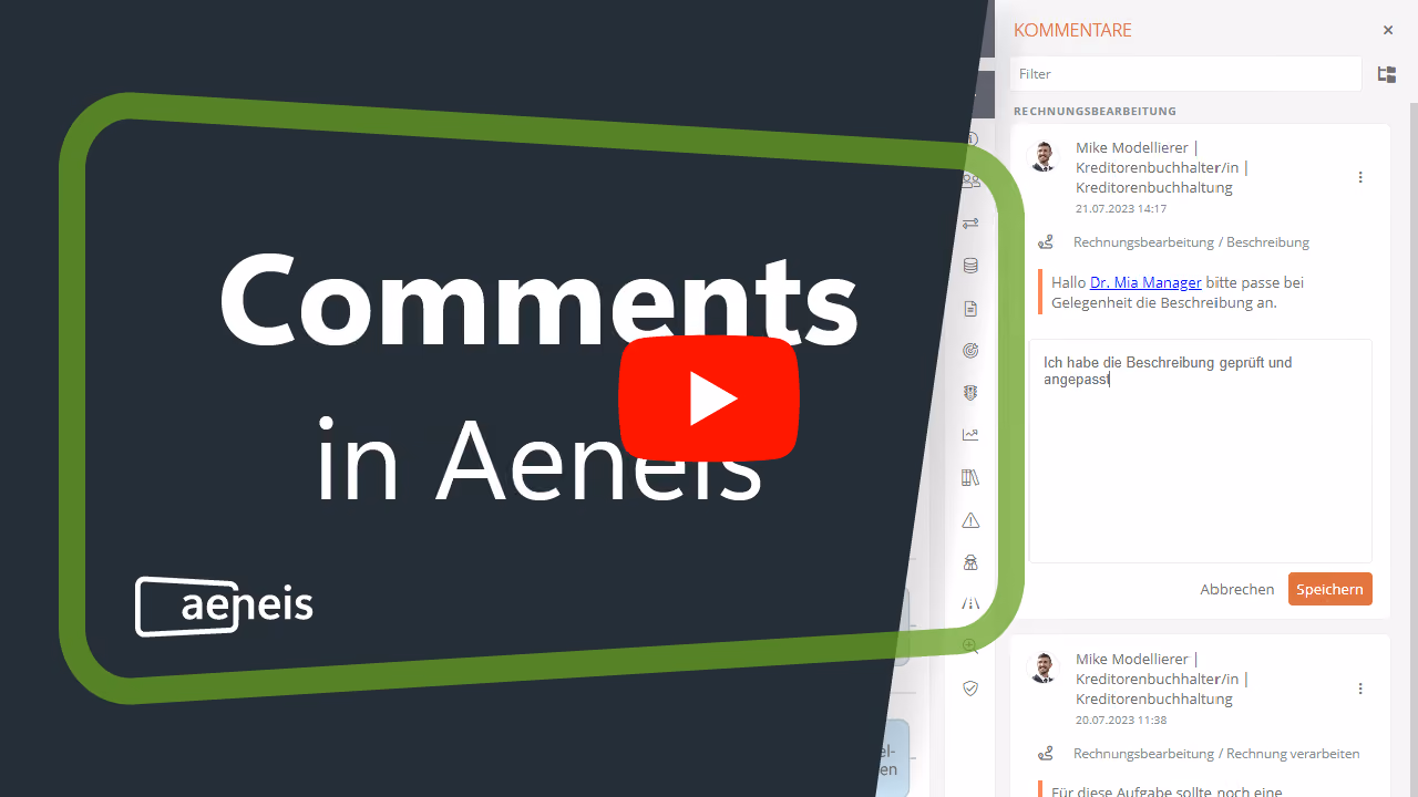 Thumbnail video comments in Aeneis