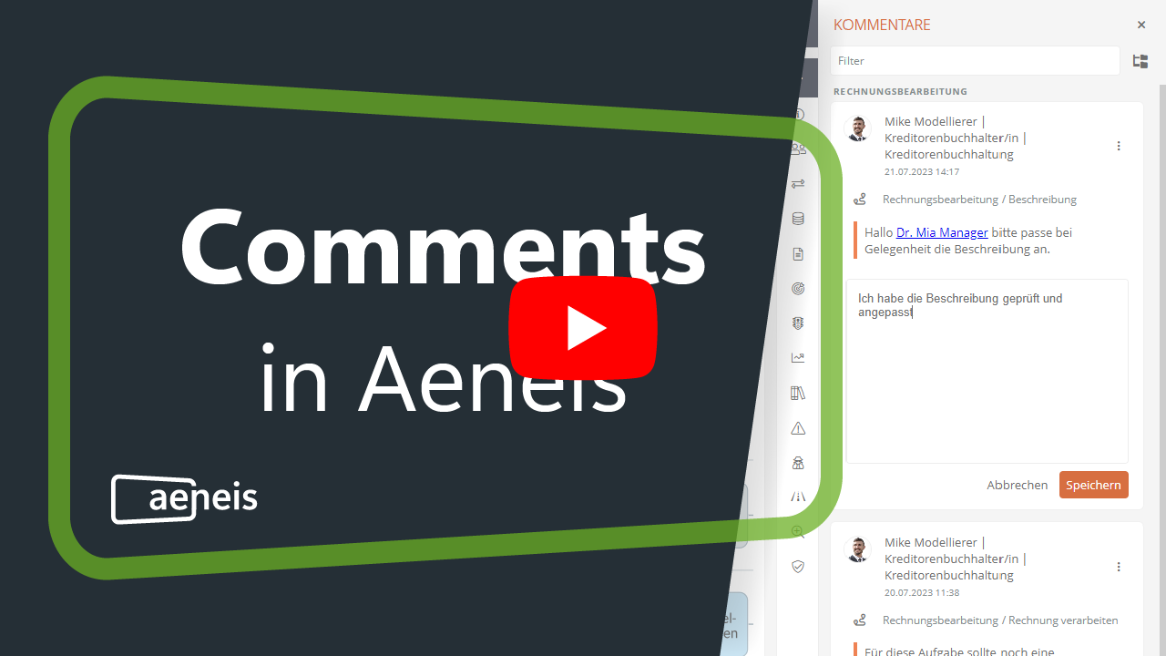 Thumbnail video comments in Aeneis