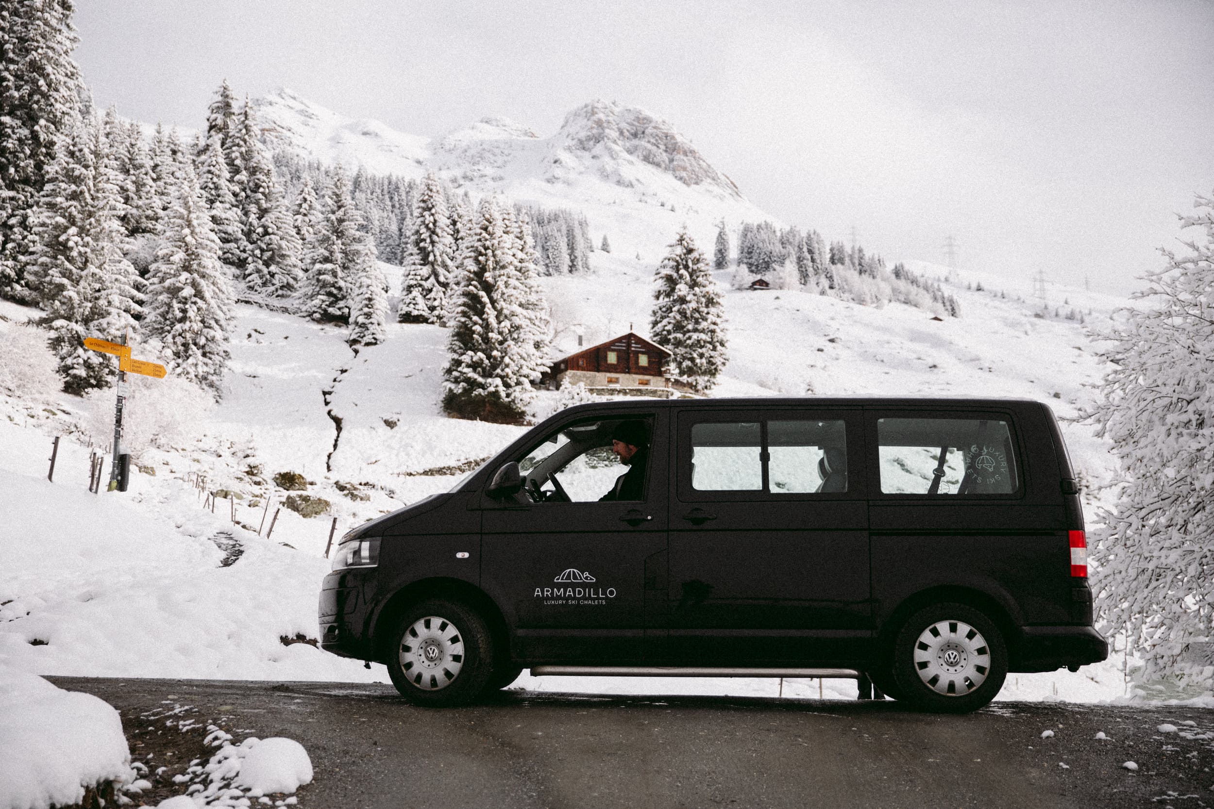 Armadillo private driver service in the Alps