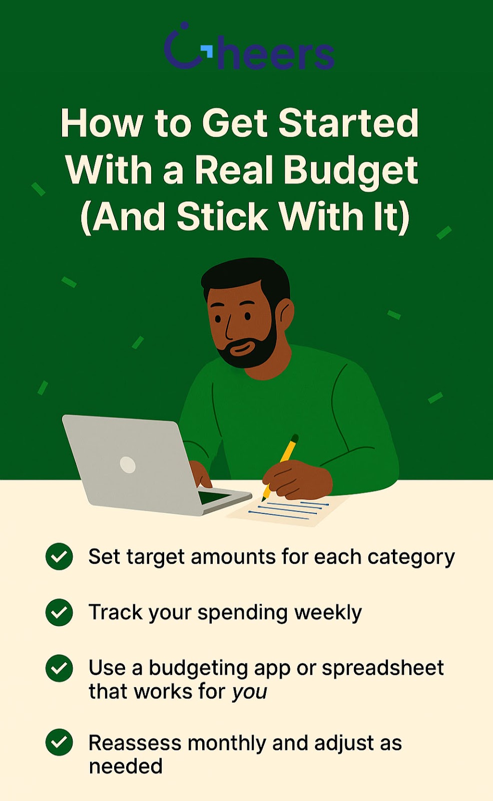 12 essential budget categories infographic | Cheers.Credit