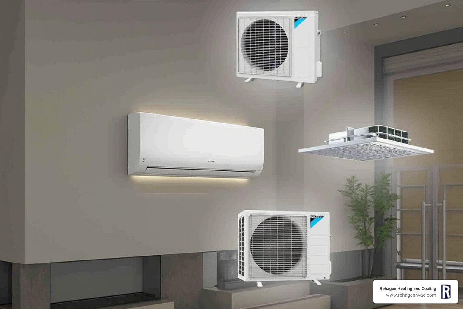 Different types of Daikin indoor units (wall-mounted, floor-mounted, ceiling cassette) - daikin mini split installation jefferson city Different types of Daikin indoor units (wall-mounted, floor-mounted, ceiling cassette) - daikin mini split installation jefferson city