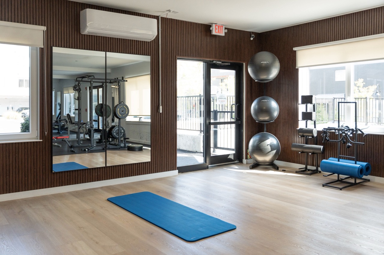 Functional training and wellness space for residents at The Lafayette Stamford