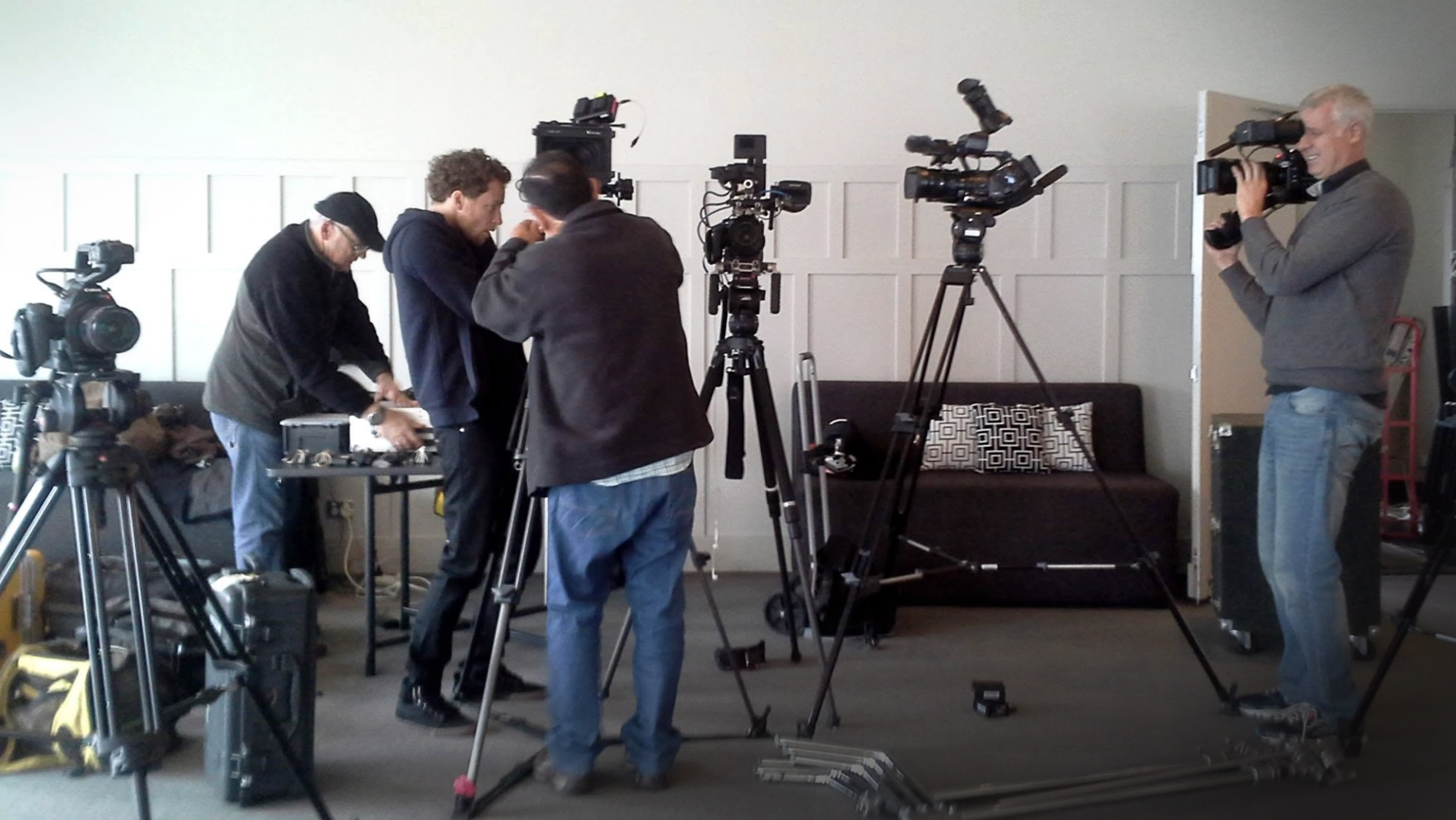 Behind the scenes on a Dreamax shoot