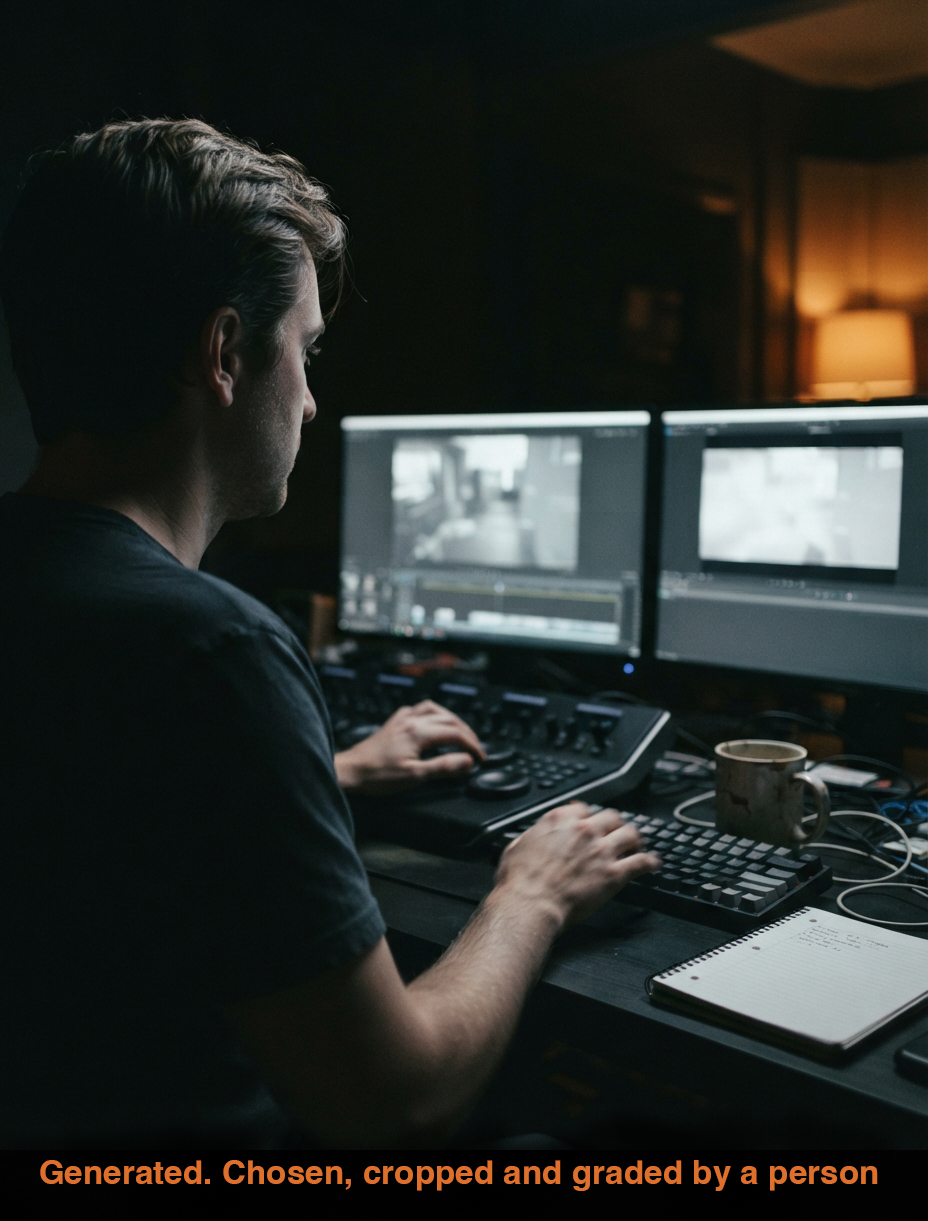 Late night edit session