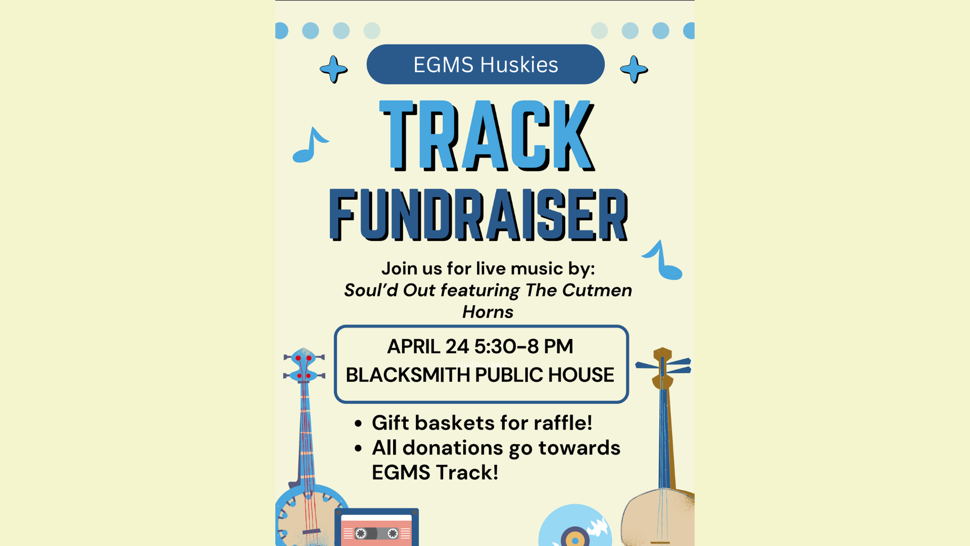EGMS Huskies Track Fundraiser