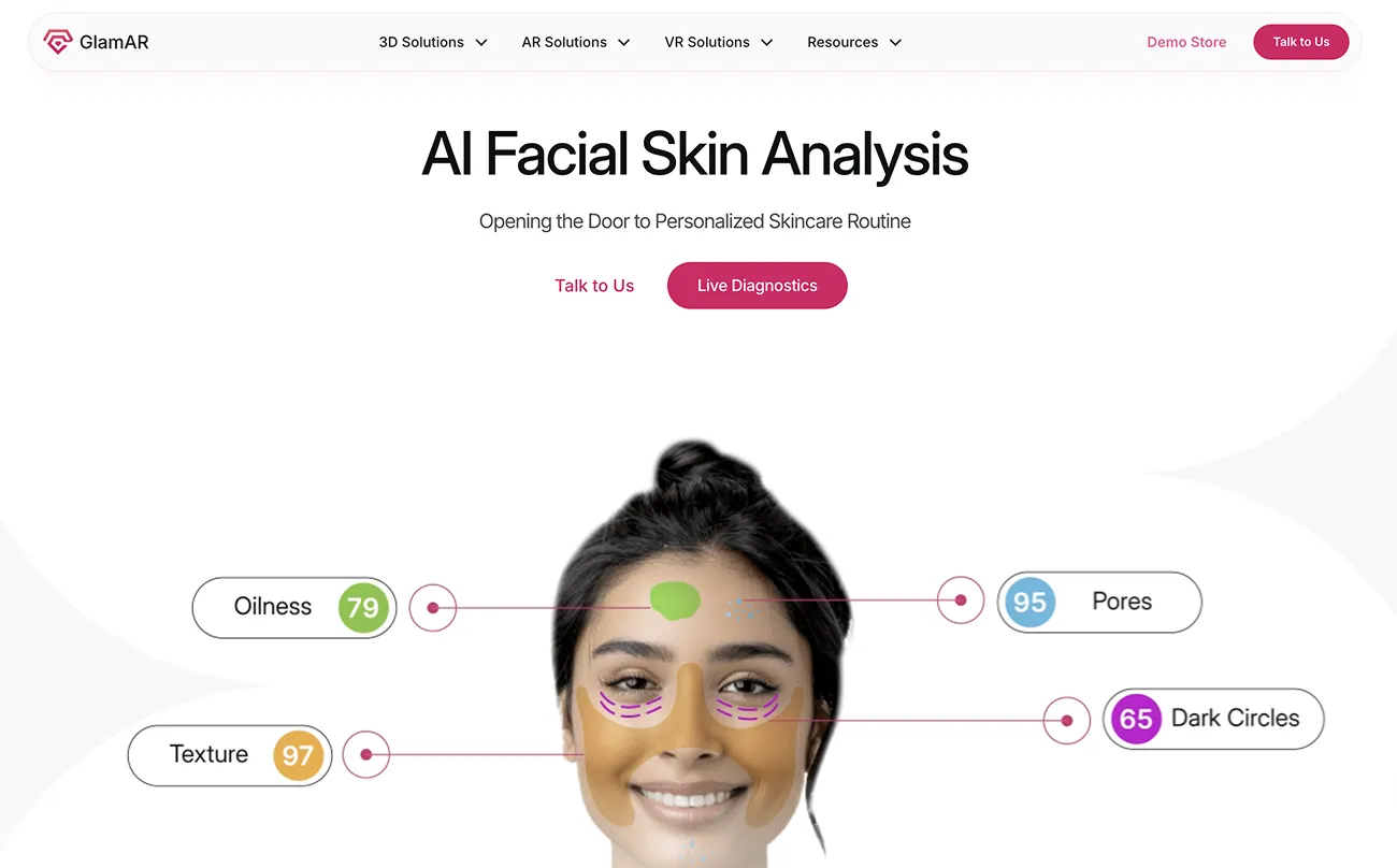 Science-backed AI skin analysis solutions for beauty brands