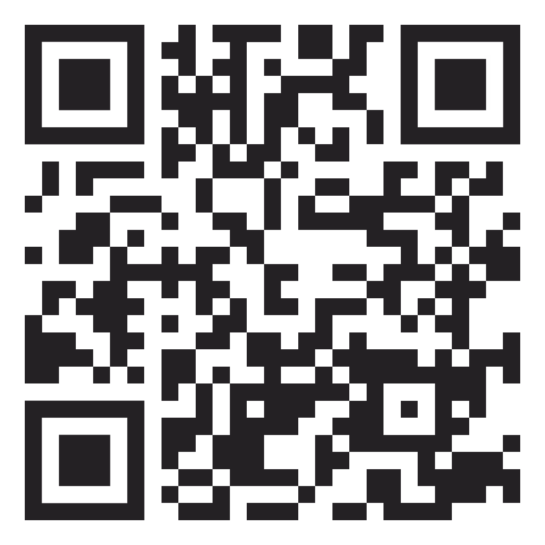 Black and white QR code pattern.