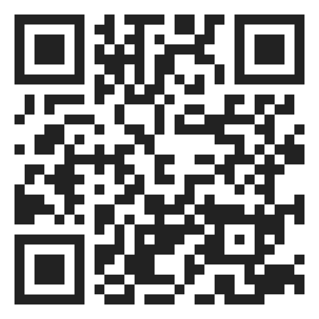 Black and white QR code pattern.