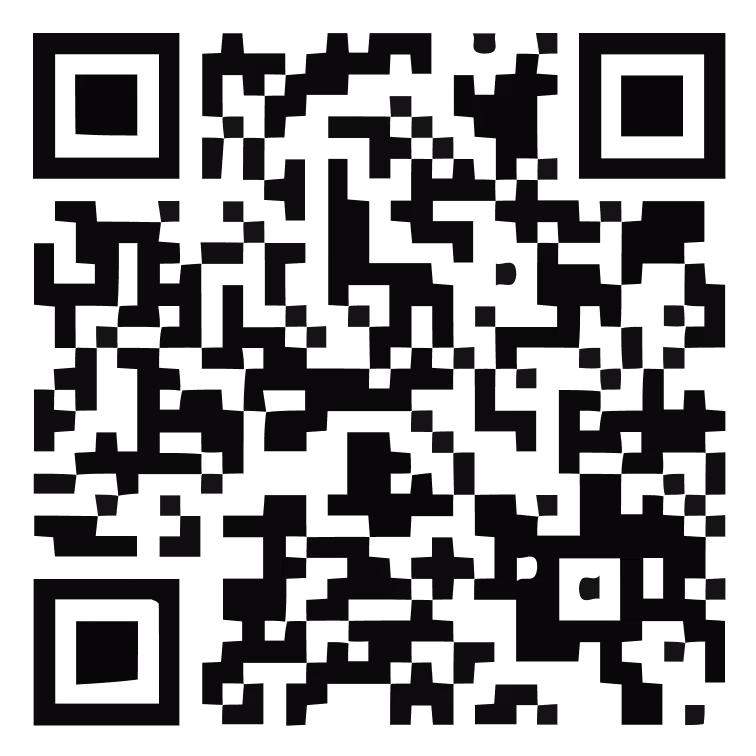 Black and white QR code pattern.
