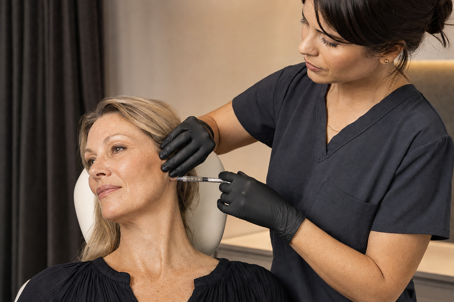 Aesthetic consultation for skin boosters and collagen stimulators at Skin Studio Bali