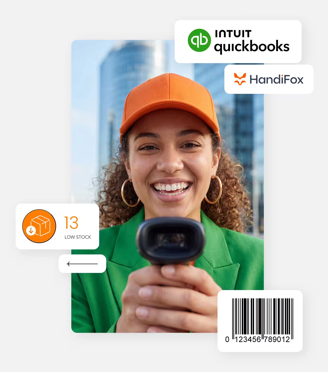 QuickBooks inventory management in HandiFox